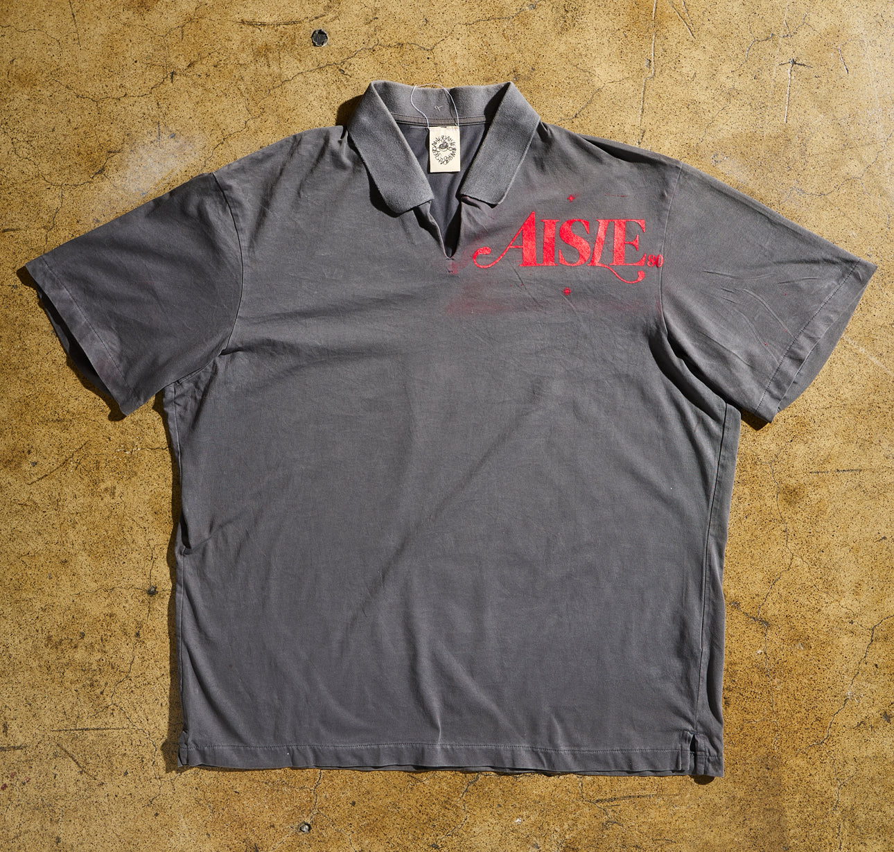GRAY CREW POLO
